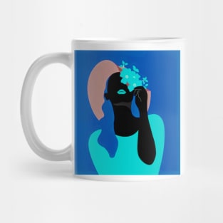 Girl With Flowers Hat Mug